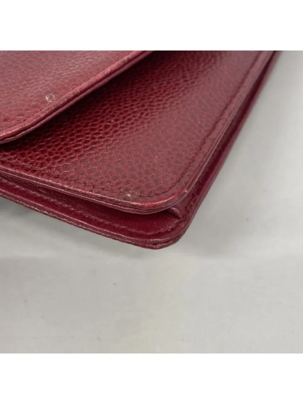 Chanel Wallet on Chain Caviar Leather Bordeaux Gold